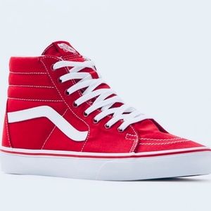 Vans Canvas Sk8-Hi Red Shoes